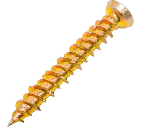 Шуруп по бетону STEELREX шлиц Torx, жёлтый цинк, 7,5x52 мм, 40 шт. 0137075052B400004032