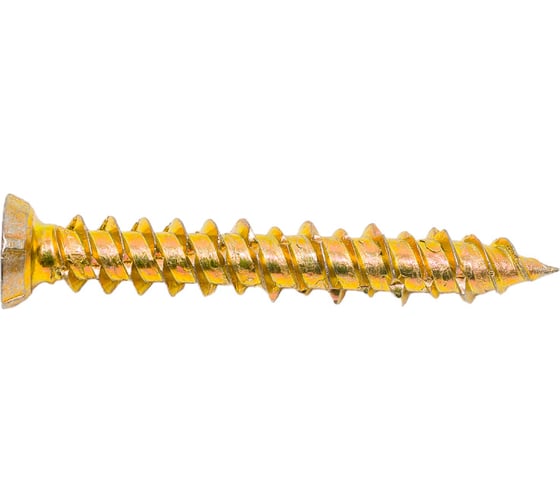 Шуруп по бетону STEELREX шлиц Torx, жёлтый цинк, 7,5x52 мм, 40 шт. 0137075052B400004032