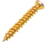 Шуруп по бетону STEELREX шлиц Torx, жёлтый цинк, 7,5x52 мм, 40 шт. 0137075052B400004032 1