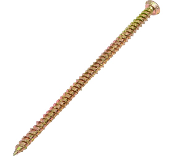 Шуруп по бетону STEELREX шлиц Torx, жёлтый цинк, 7,5x132 мм, 40 шт. 0137075132B300004016