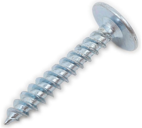 Саморез STEELREX полусфера с прессшайбой, острый, цинк, 4,2x25 мм, 200 шт. 0117042025B400020032