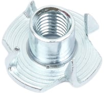 Мебельная (усовая) гайка STEELREX DIN 1624, цинк, М6x9х19 мм, 50 шт. 0223006000B500005064