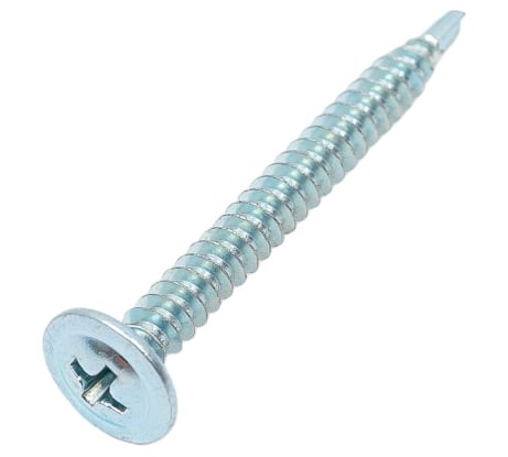 Саморез STEELREX полусфера с прессшайбой, сверло, цинк, 4,2x41 мм, 125 шт. 0115042041B400012532