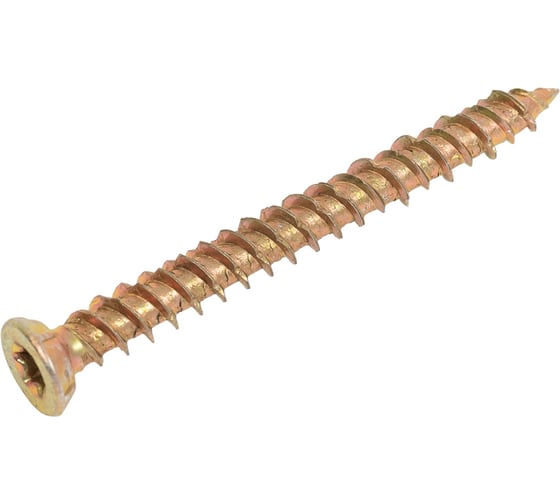 Шуруп по бетону STEELREX шлиц Torx, жёлтый цинк, 7,5x72 мм, 40 шт. 0137075072B400004032