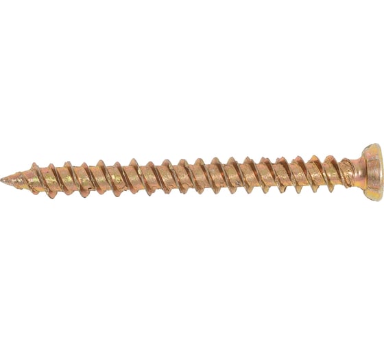 Шуруп по бетону STEELREX шлиц Torx, жёлтый цинк, 7,5x72 мм, 40 шт. 0137075072B400004032