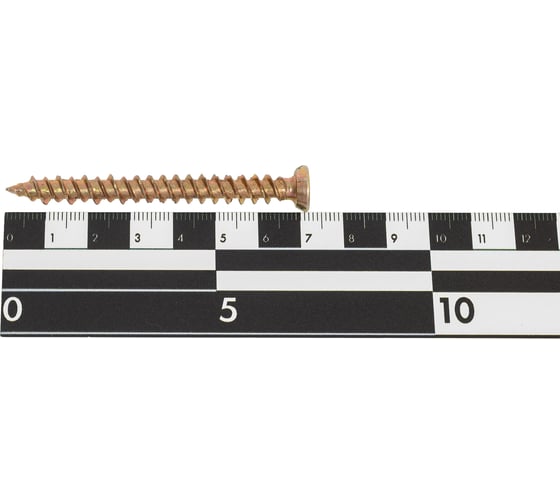 Шуруп по бетону STEELREX шлиц Torx, жёлтый цинк, 7,5x72 мм, 40 шт. 0137075072B400004032