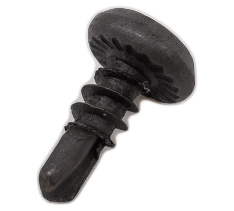 Саморез для крепления профилей STEELREX полуцилиндрическая головка, сверло, оксид, 3,5x9,5 мм, 400 шт. 0111035009B500040064