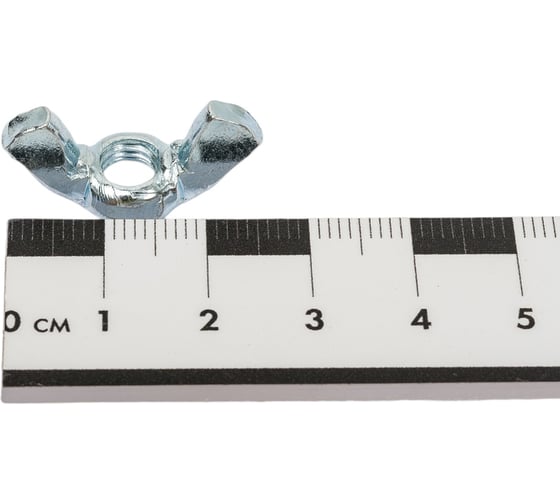 Барашковая гайка STEELREX DIN 315, цинк, М6, 100 шт. 0221006000B400010064