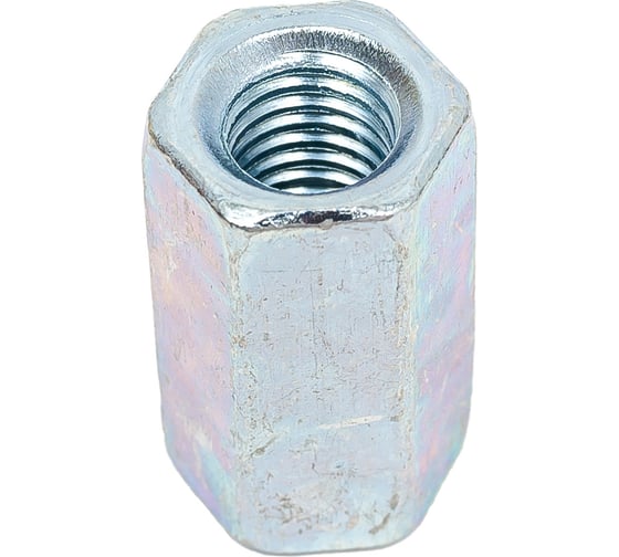 Соединительная гайка STEELREX DIN 6334, цинк, М8, 25 шт. 0220008000B500002564