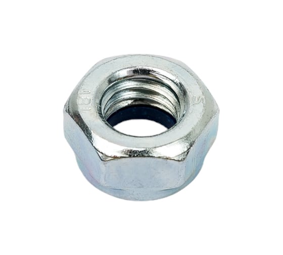 Гайка с нейлоновой вставкой STEELREX DIN 985, цинк, М8, 100 шт. 0219008000B400010032