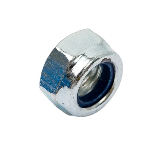 Гайка с нейлоновой вставкой STEELREX DIN 985, цинк, М8, 100 шт. 0219008000B400010032