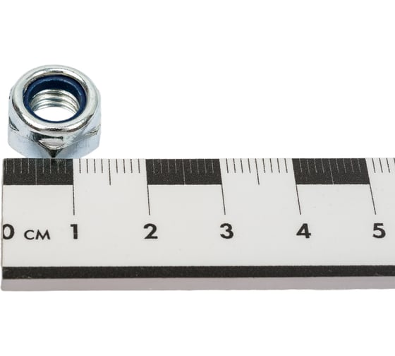 Гайка с нейлоновой вставкой STEELREX DIN 985, цинк, М8, 100 шт. 0219008000B400010032