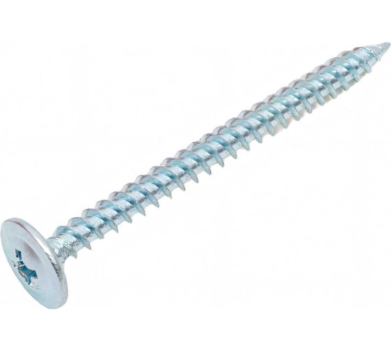 Саморез STEELREX полусфера с прессшайбой, острый, цинк, 4,2x51 мм, 80 шт. 0117042051B400008032