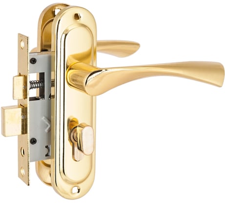 Врезной замок Стандарт с/руч 103/50B вертушка GP латунь 4 850