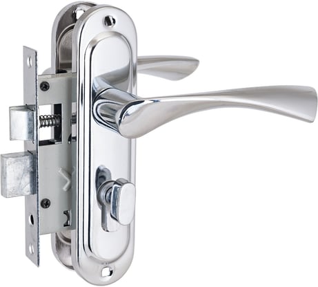 Врезной замок Стандарт с/руч 103/50B вертушка CP хром 4 849