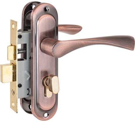 Врезной замок Стандарт с/руч 103/50B вертушка AC старая медь 4 848