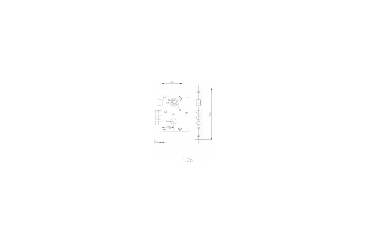 Врезной замок abloy 4292