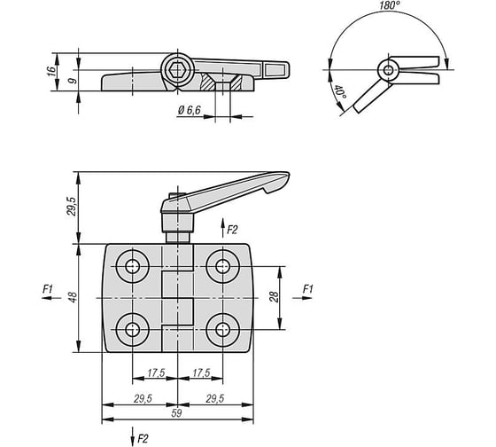 Шарнир KIPP Арт. K0436.301818
