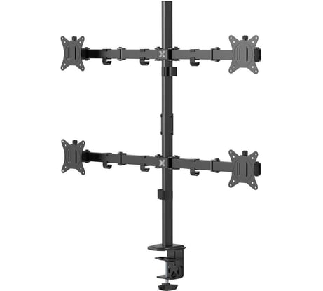 Крепление UNITEKI fmt74b для четырех мониторов, к столу, на струбцине, диагональ 17-32 дюйма 21975