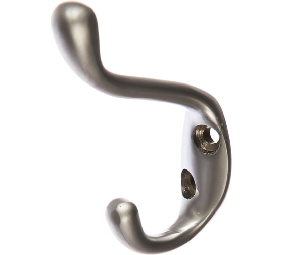 Мебельный крючок JET 586 двухрожковый, алюминий, матовый хром CQ586A.002CM99 1