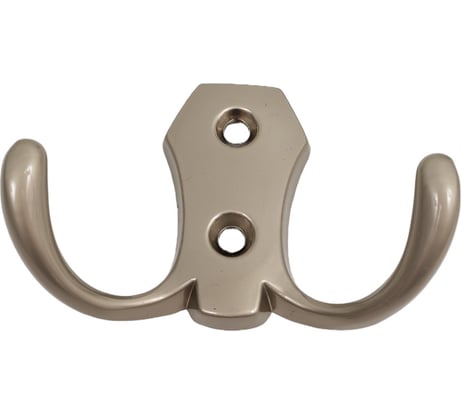 Мебельный крючок JET 585 двухрожковый, матовый никель CQ585Z.002NA99