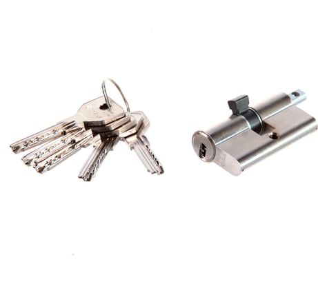 Цилиндровый механизм под вертушку CISA ASIX OE302-07.12 60 мм/25+10+25, НИКЕЛЬ 20221