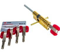 Цилиндровый механизм под вертушку CISA дл. шток RS3 OL3S7-90.66 80 мм/45+10+25, ЛАТУНЬ 22945