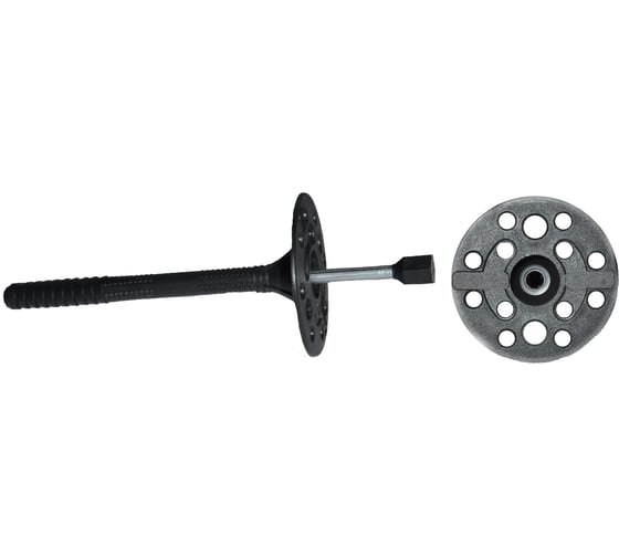 Дюбель для теплоизоляции с оц.гвоздем и термоголовкой INTERFIX 10х260, 200 шт 28986 1