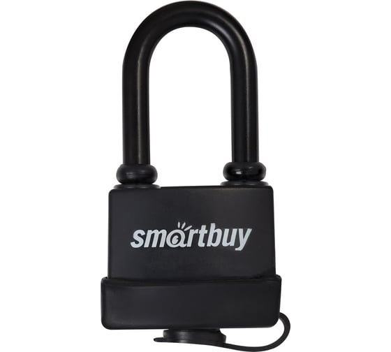 Навесной уличный замок Smartbuy корпус 56х50 мм, удлиненная дужка, d8.2 мм, 3 ключа, дверца SBT-LK-5650L