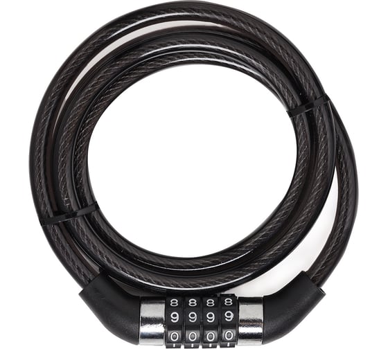 Велосипедный кодовый замок Smartbuy 120 см, трос 8 мм, 4 символа SBT-LK-1208T