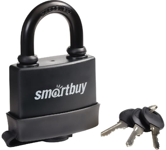 Навесной уличный замок Smartbuy корпус 70х57 мм, дужка d10 мм, 3 ключа, дверца SBT-LK-7057