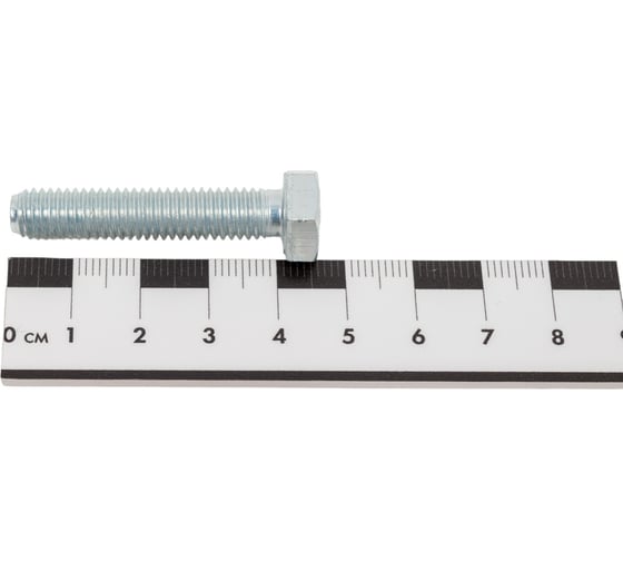 Болт STEELREX DIN 933, класс прочности 5,8, цинк, М8x40 мм, 40 шт. 0211008040B400004032