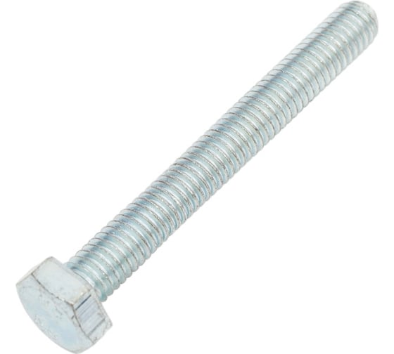 Болт STEELREX DIN 933, класс прочности 5,8, цинк, М6x50 мм, 50 шт. 0211006050B400005032