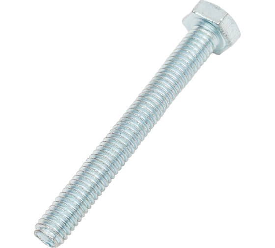 Болт STEELREX DIN 933, класс прочности 5,8, цинк, М6x50 мм, 50 шт. 0211006050B400005032
