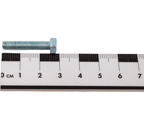 Болт STEELREX DIN 933, класс прочности 5,8, цинк, М5x25 мм, 80 шт. 0211005025B500008064