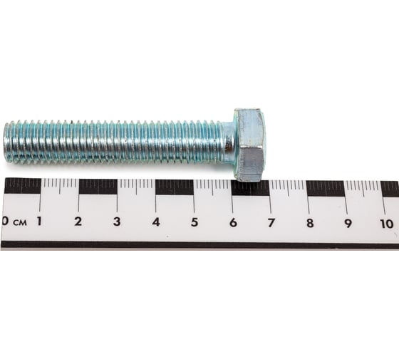 Болт STEELREX DIN 933, класс прочности 5,8, цинк, М12x60 мм, 12 шт. 0211012060B400001232