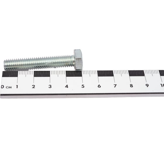 Болт STEELREX DIN 933, класс прочности 5,8, цинк, М8x45 мм, 35 шт. 0211008045B400003532