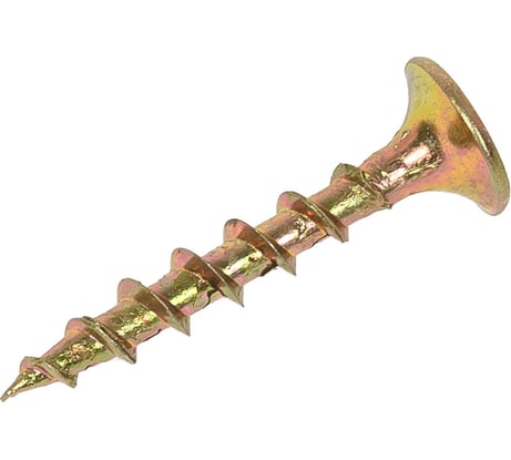 Саморез для ГКЛ STEELREX крупная резьба, жёлтый цинк, 3,5x25 мм, 350 шт. 0105035025B400035032