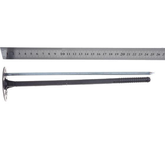 Дюбель для теплоизоляции с металлическим гвоздем INTERFIX ИЗМ 10х260, 200 шт 28962