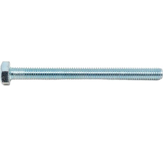 Болт STEELREX DIN 933, класс прочности 5,8, цинк, М6x70 мм, 40 шт. 0211006070B400004032