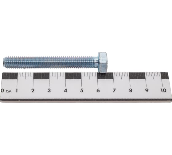 Болт STEELREX DIN 933, класс прочности 5,8, цинк, М8x60 мм, 25 шт. 0211008060B400002532