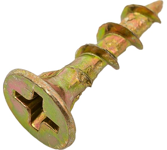 Саморез для ГКЛ STEELREX крупная резьба, жёлтый цинк, 3,5x16 мм, 500 шт. 0105035016B400050032