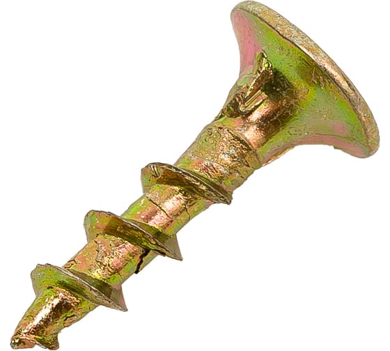 Саморез для ГКЛ STEELREX крупная резьба, жёлтый цинк, 3,5x16 мм, 500 шт. 0105035016B400050032