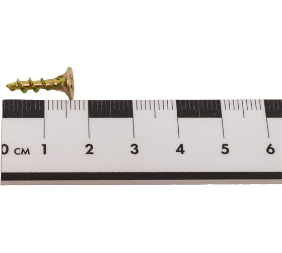 Саморез для ГКЛ STEELREX крупная резьба, жёлтый цинк, 3,5x16 мм, 500 шт. 0105035016B400050032