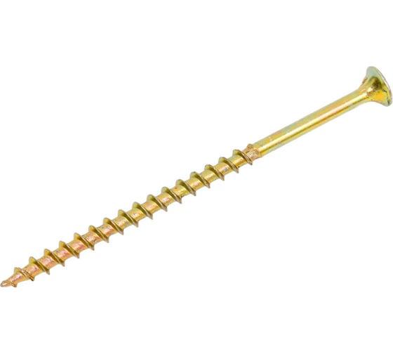 Саморез для ГКЛ STEELREX крупная резьба, жёлтый цинк, 4,2x76 мм, 100 шт. 0105042076B300010016