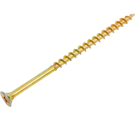 Саморез для ГКЛ STEELREX крупная резьба, жёлтый цинк, 4,2x76 мм, 100 шт. 0105042076B300010016