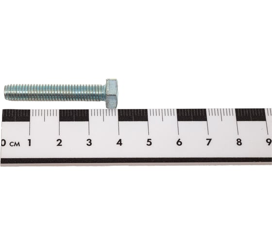 Болт STEELREX DIN 933, класс прочности 5,8, цинк, М6x35 мм, 80 шт. 0211006035B400008032