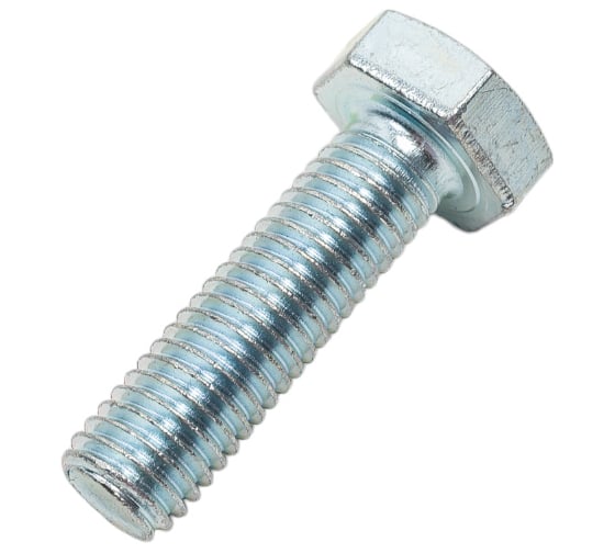 Болт STEELREX DIN 933, класс прочности 5,8, цинк, М10x35 мм, 25 шт. 0211010035B400002532