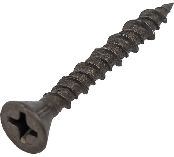 Саморез для ГВЛ STEELREX двухзаходная резьба, оксид, 3,9x30 мм, 150 шт. 0107039030B500015064