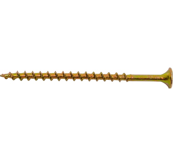 Саморез для ГКЛ STEELREX крупная резьба, жёлтый цинк, 3,8x64 мм, 100 шт. 0105038064B400010032